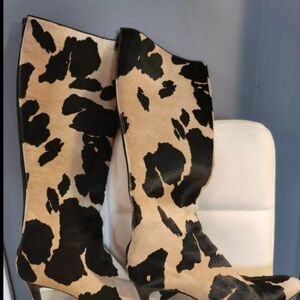 YSL Cowhide Boots